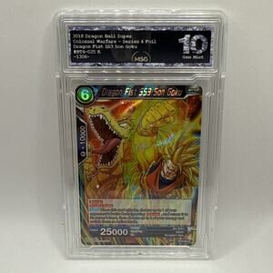 Dragon Ball Super TCG - Dragon Fist SS3 Son Goku BT4-025 R FOIL Graded 10
